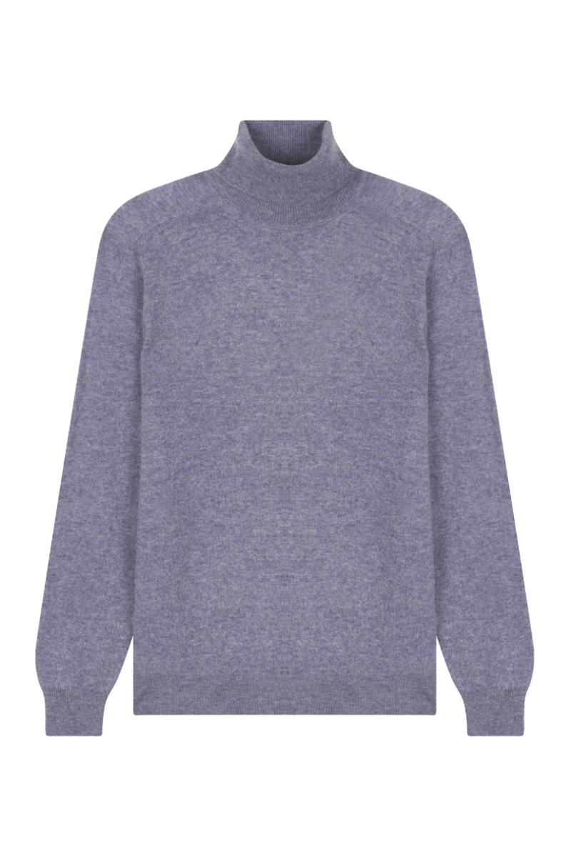 Pull laine cachemire col roulé GG12