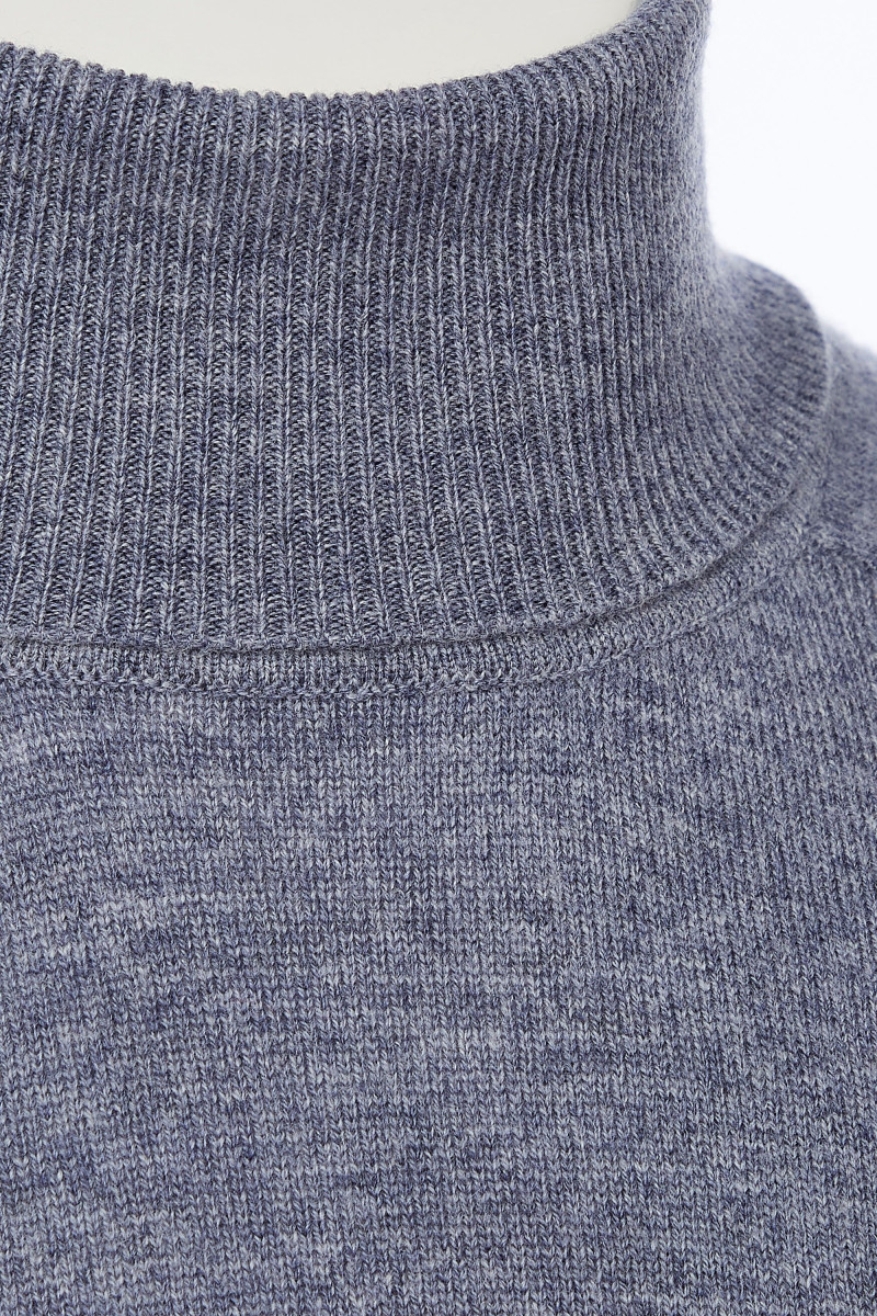 Pull laine cachemire col roulé GG12
