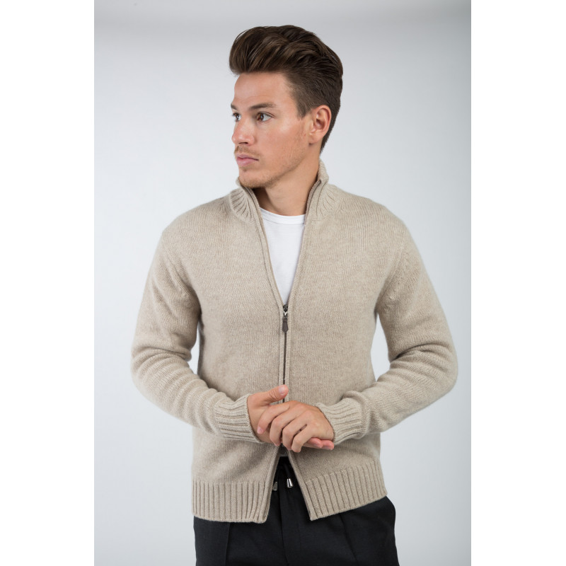 Pure Cashmere zipped Cardigan