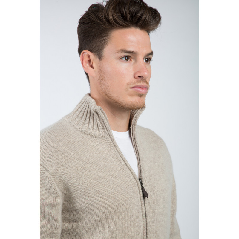 Pure Cashmere zipped Cardigan