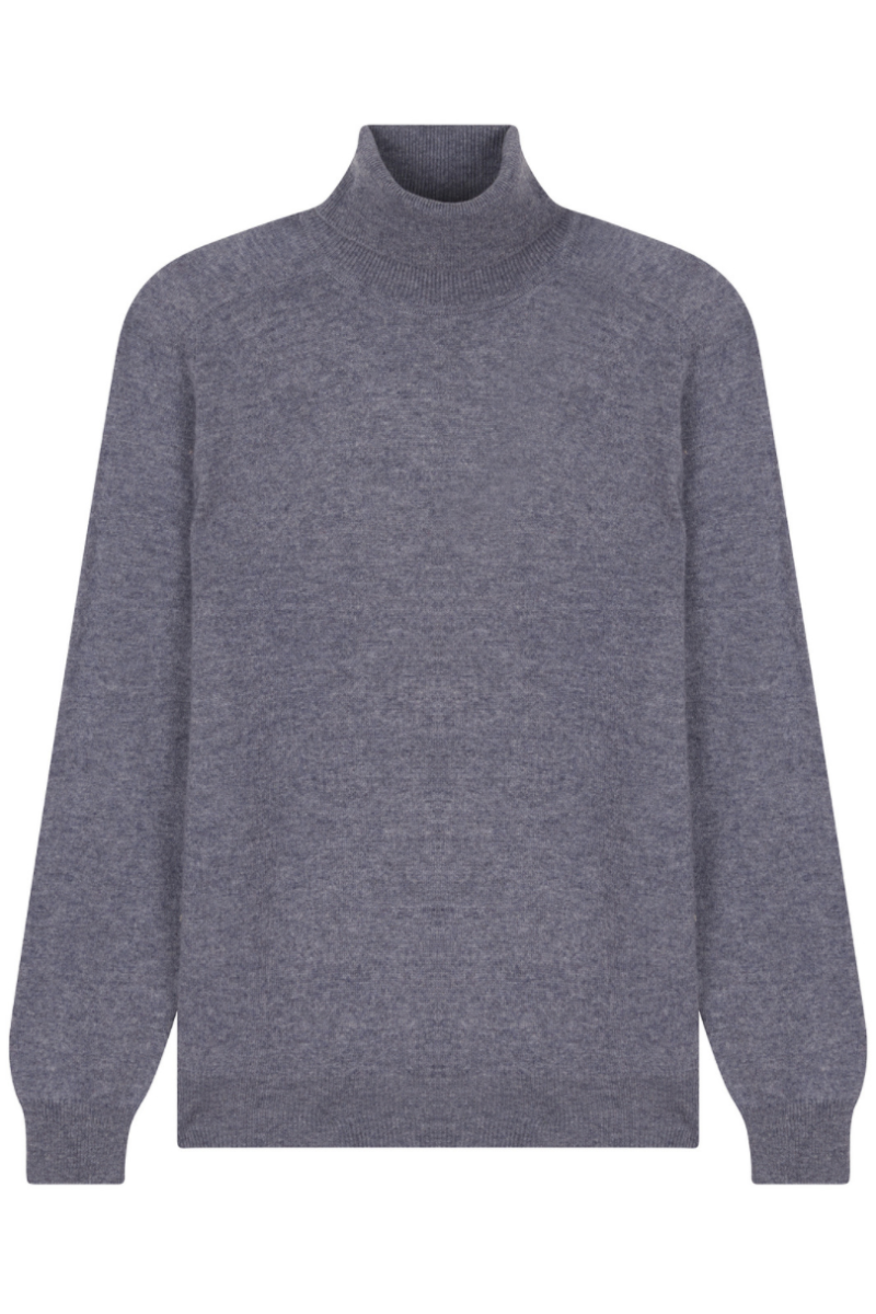 Pull laine cachemire col roulé GG12