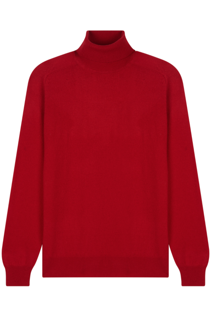 Pull laine cachemire col roulé GG12