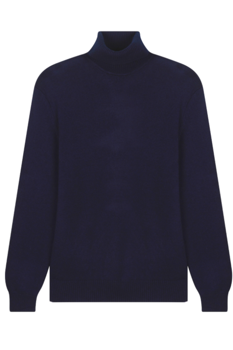 Pull Col Roule en laine et cachemire homme