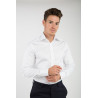 Shirt man slim fit with two-buttons collar