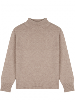 Woman's Wool and Cashmere High Collar Sweater