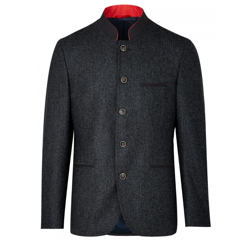 Veste Col mao-Flanelle