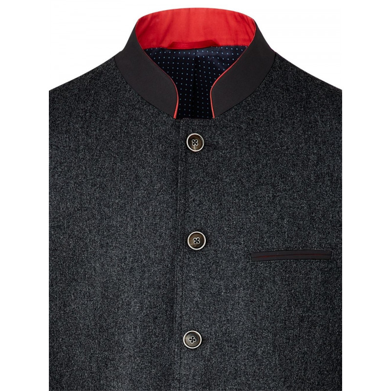 Veste Col mao-Flanelle