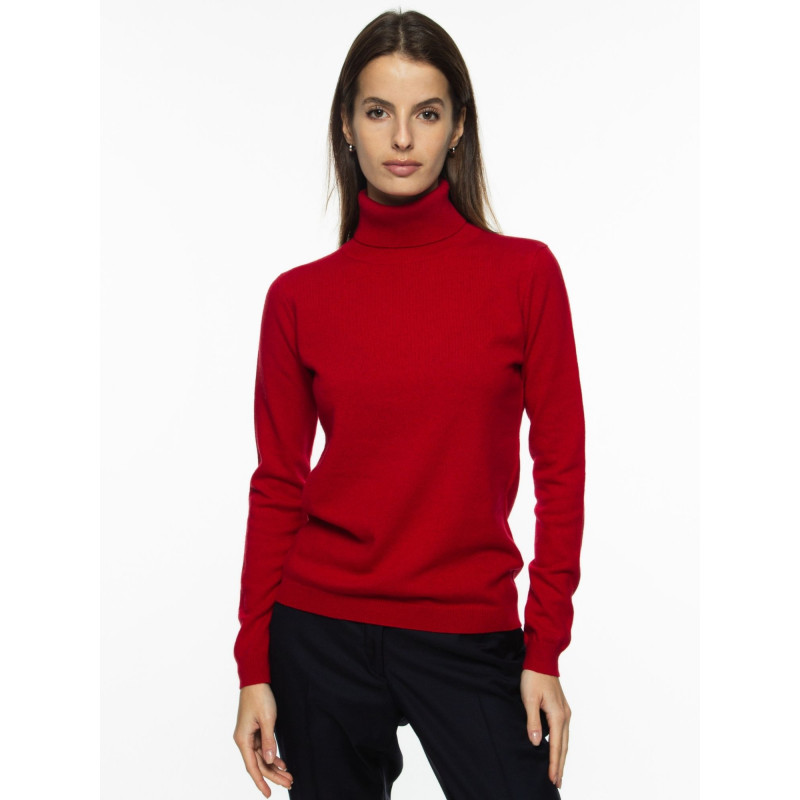 Cashmere and Wool Turtleneck Pullover