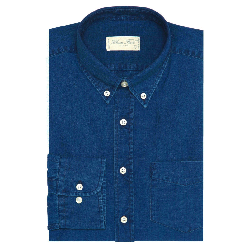 Chemise cintrée Canvas en Jean pur coton