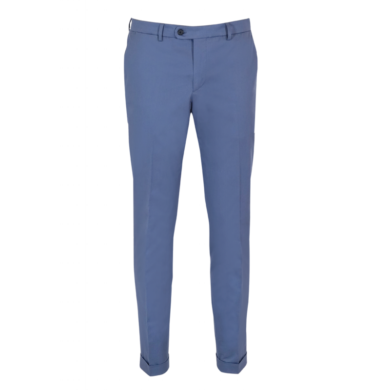 Pantalon ajusté coton stretch fin Paride