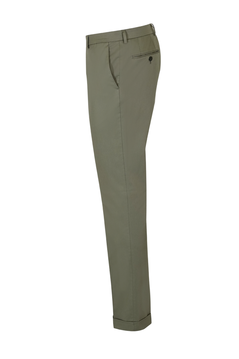 Pantalon ajusté coton stretch fin Paride