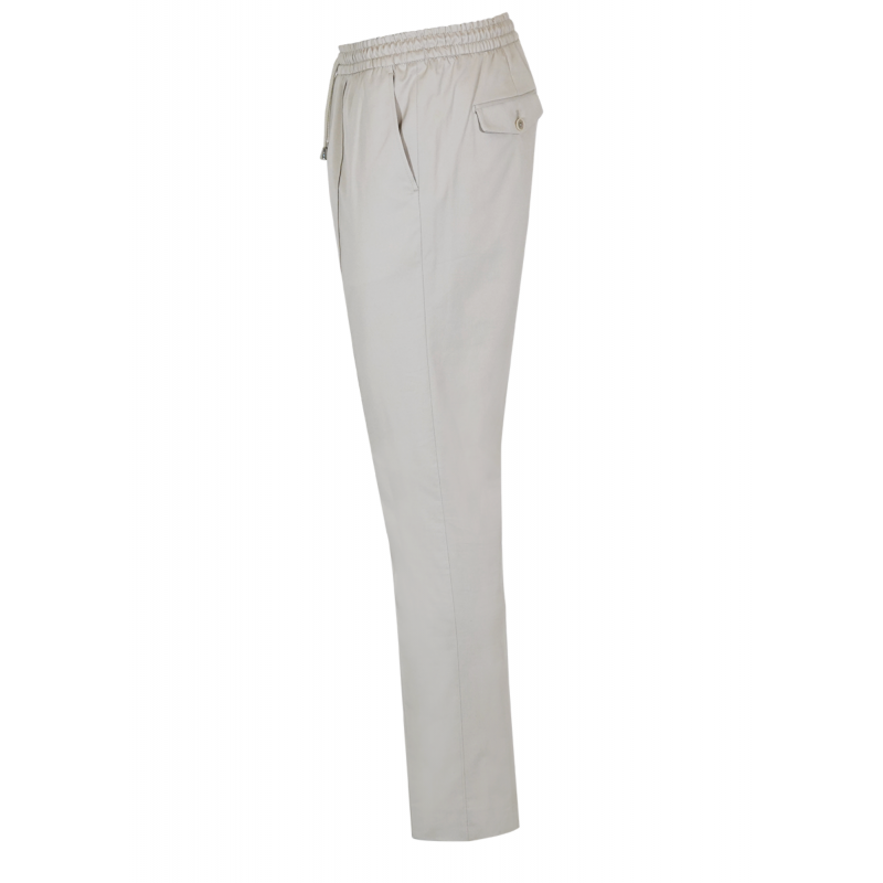 Trousers in pure wool 110's with drawstring