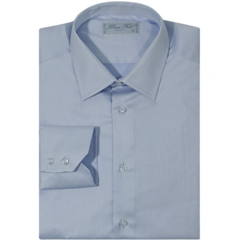 Men's slim fit shirt with thin grey stripes