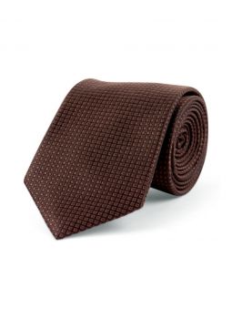 Tie in pure silk with stripes