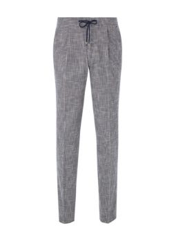 Pants in pure wool 110's with drawstring