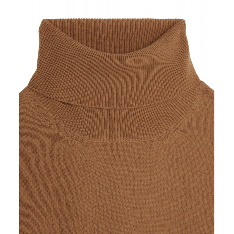 Cashmere and Wool Turtleneck Pullover