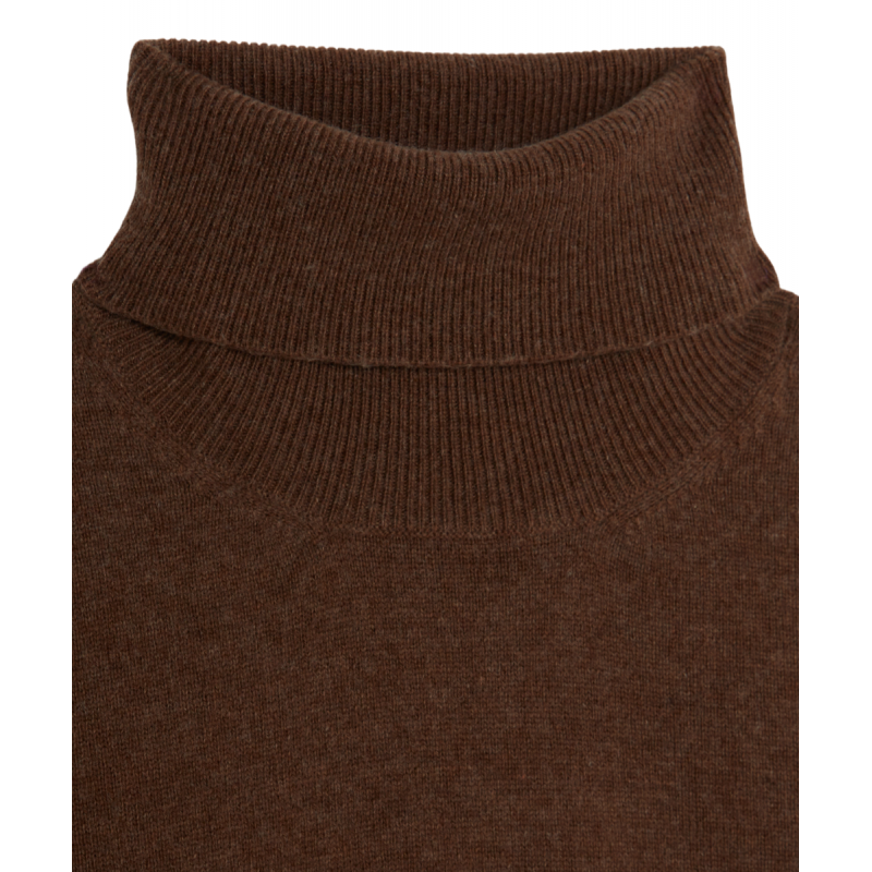 Cashmere and Wool Turtleneck Pullover