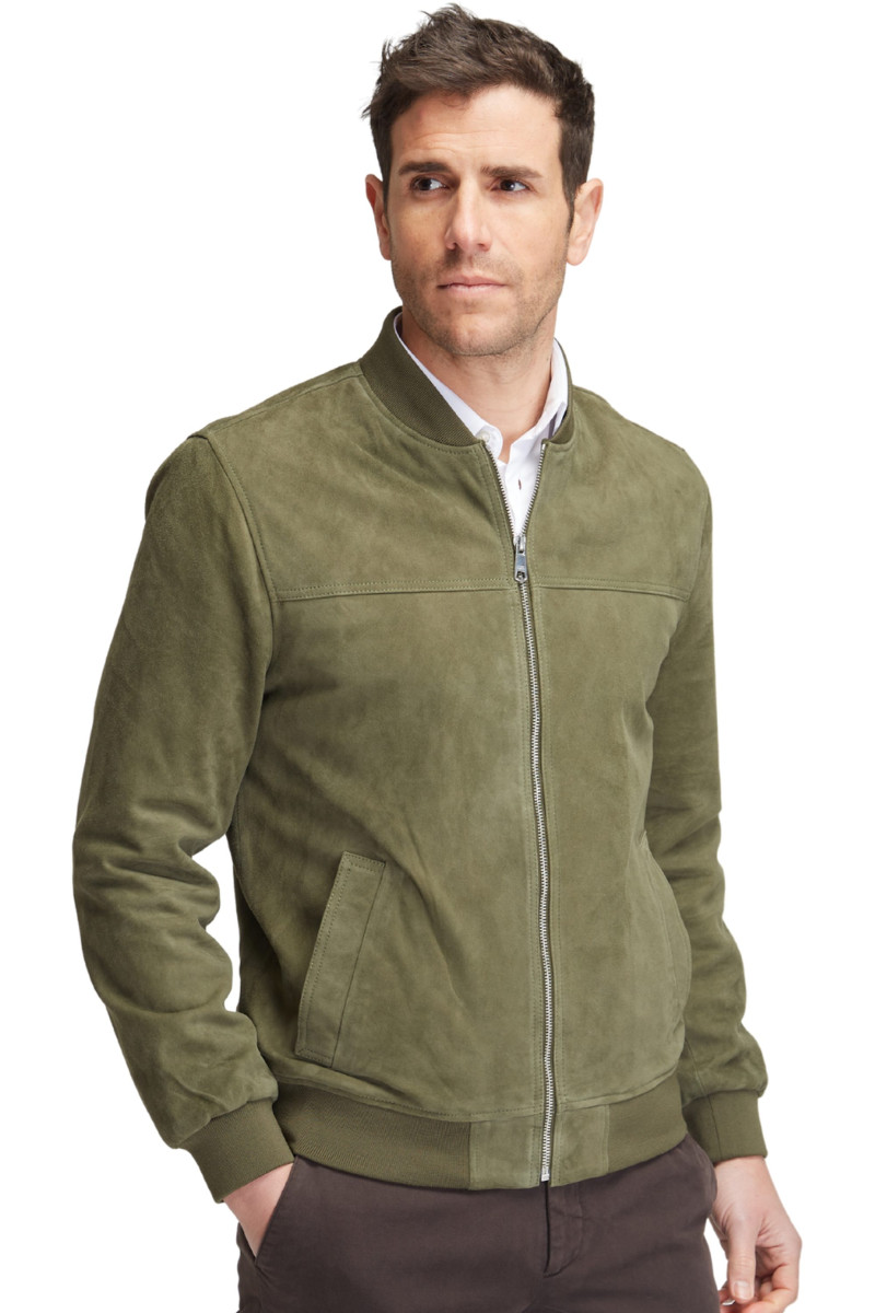 Blouson Teddy en daim