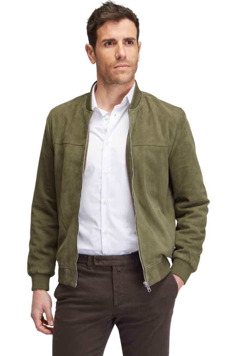 Blouson Teddy en daim