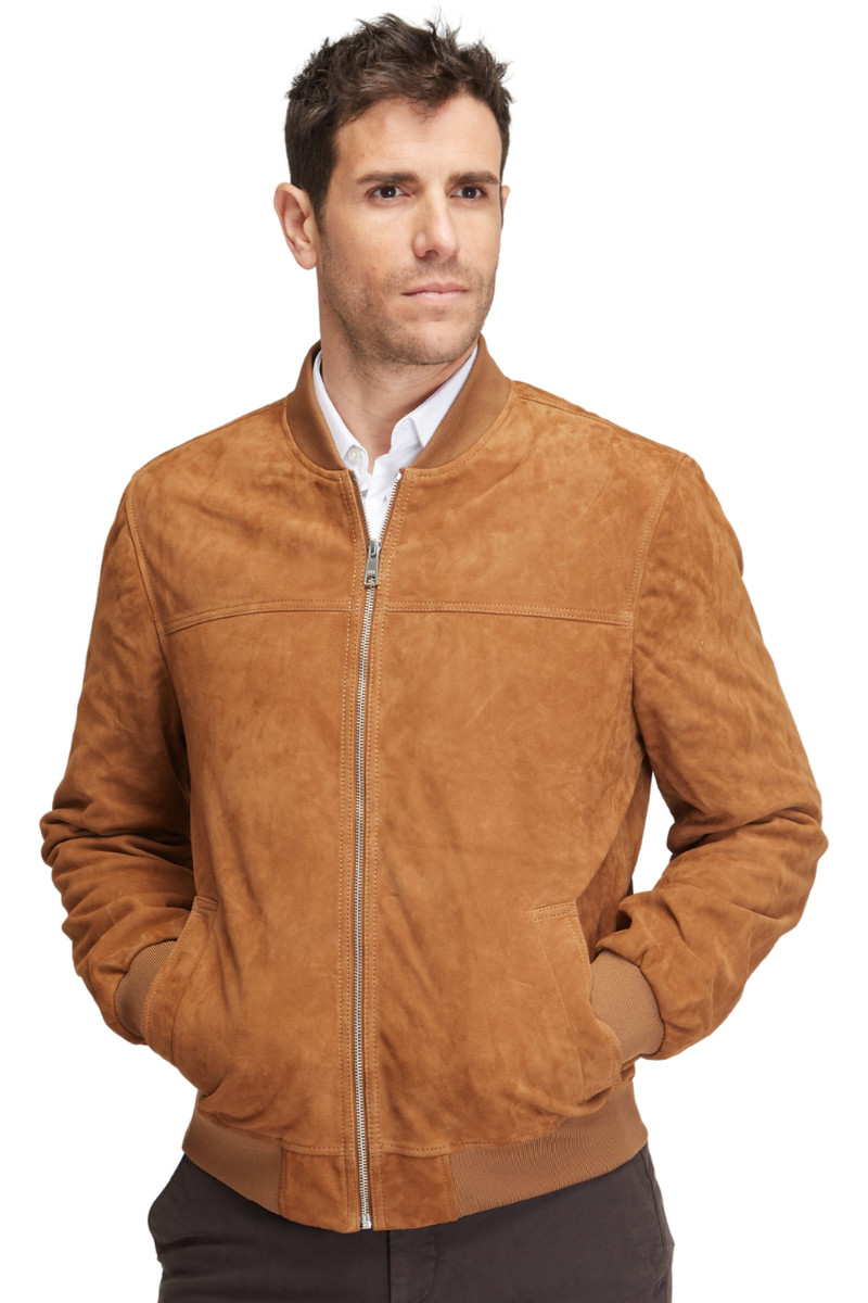 Blouson Teddy en daim
