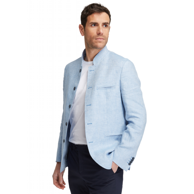 Veste ajustée homme en lin