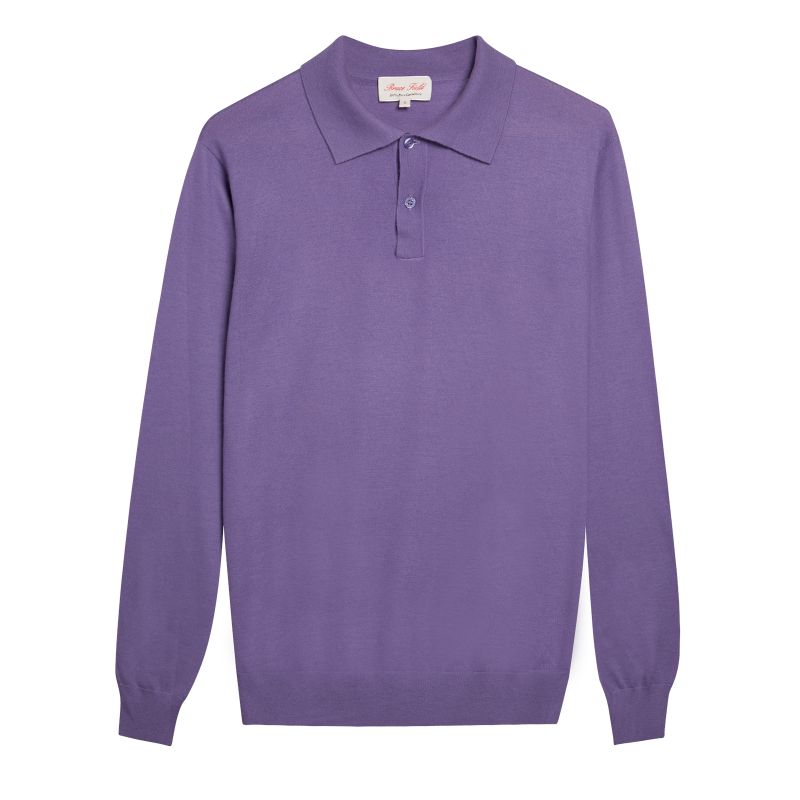 Polo homme en pur cachemire fin