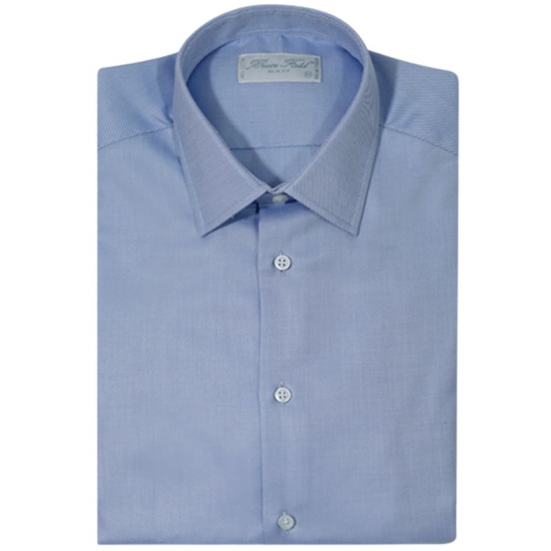 Men's slim fit shirt with thin grey stripes