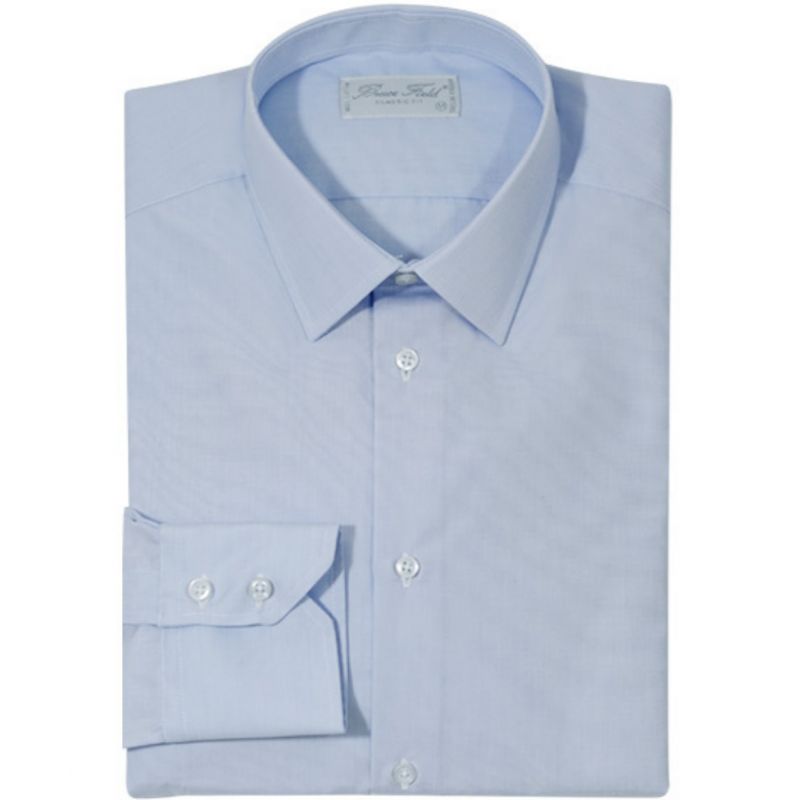 Chemise classique en pur coton fil à fil 