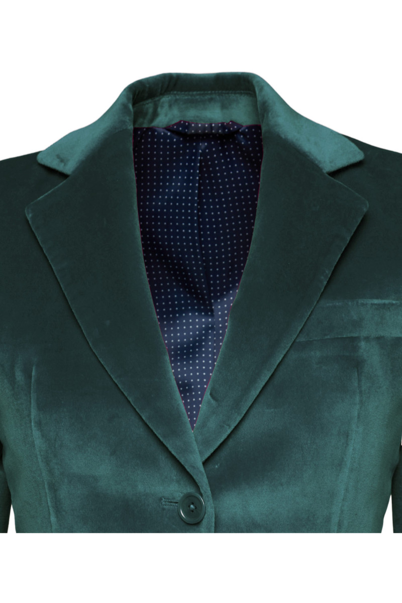 Blazer Daniela bodices with buttons in velvet