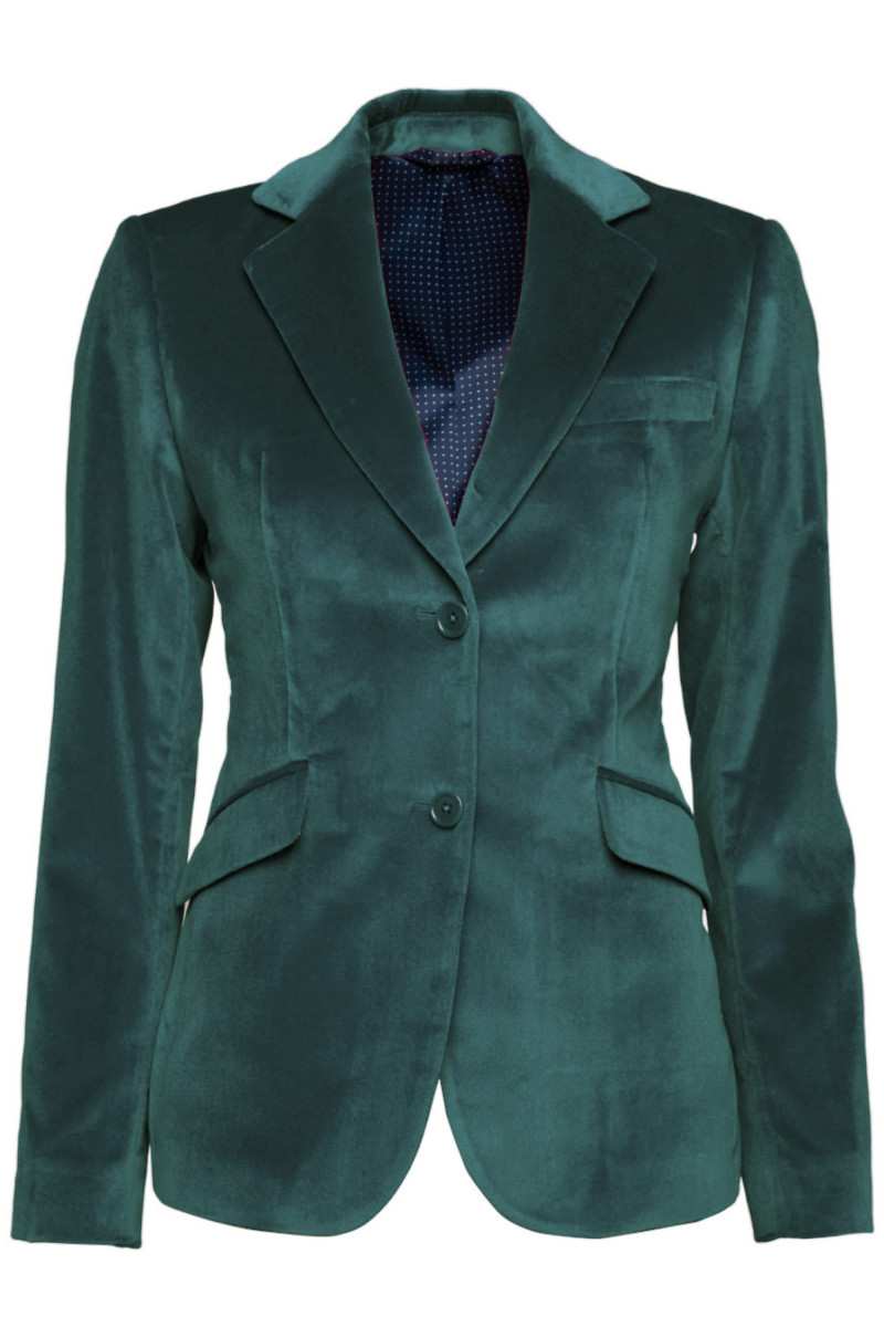 Veste Daniela velours cintrée