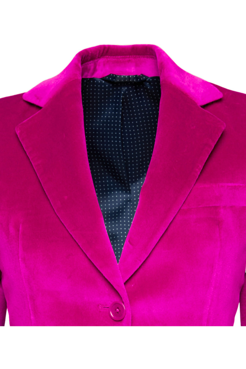 Blazer Daniela bodices with buttons in velvet