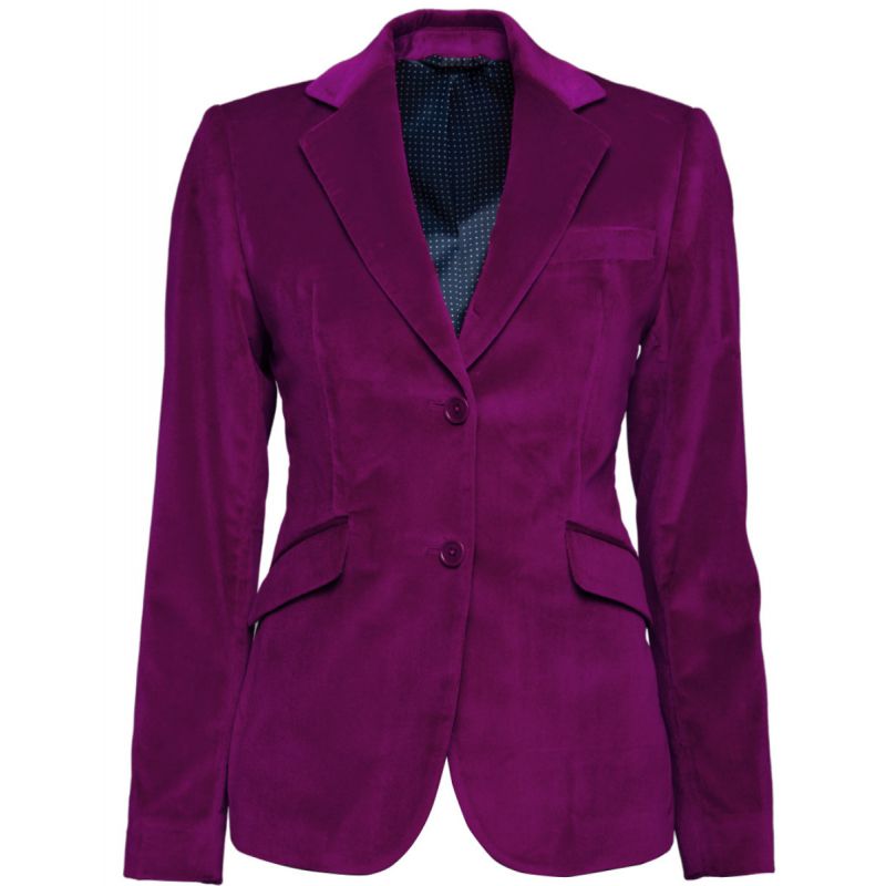 Blazer Daniela bodices with buttons in velvet