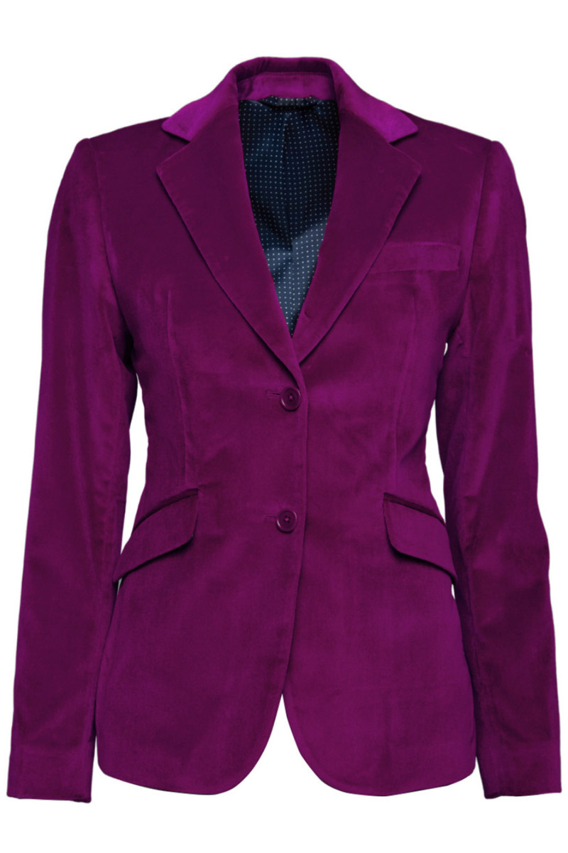 Blazer Daniela bodices with buttons in velvet