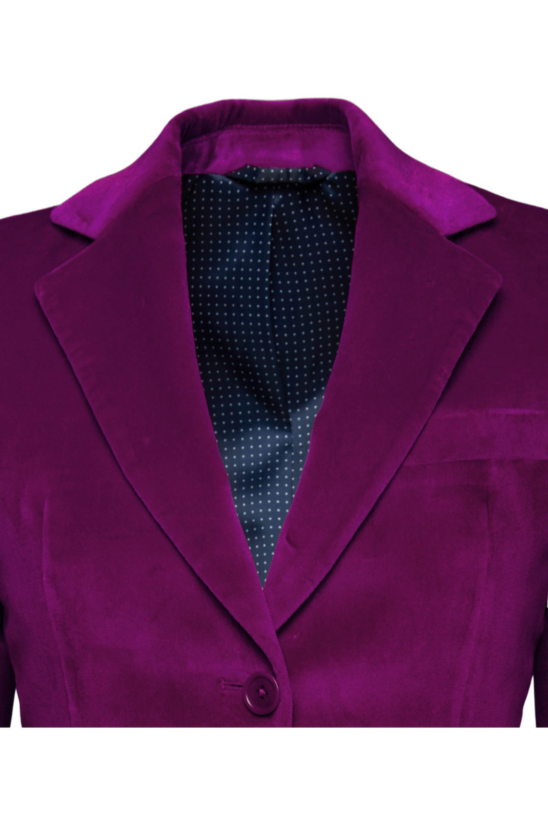 Blazer Daniela bodices with buttons in velvet