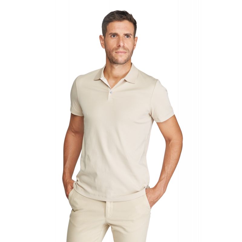 Polo homme en pure coton jersey