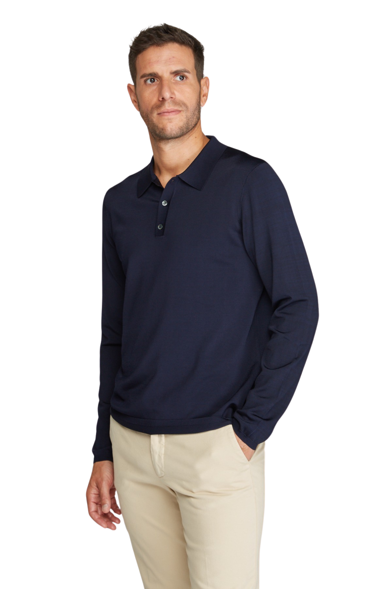 Polo Viscose manches longues