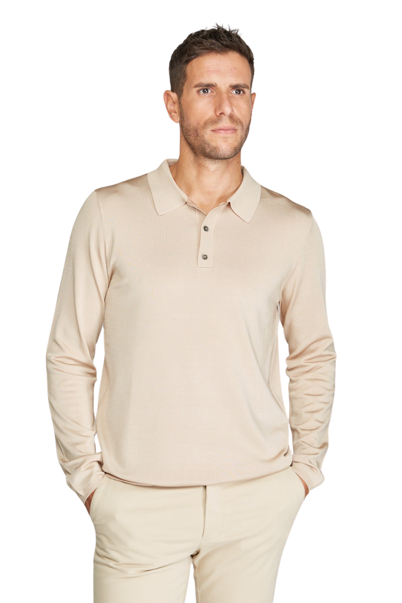 Polo Viscose manches longues