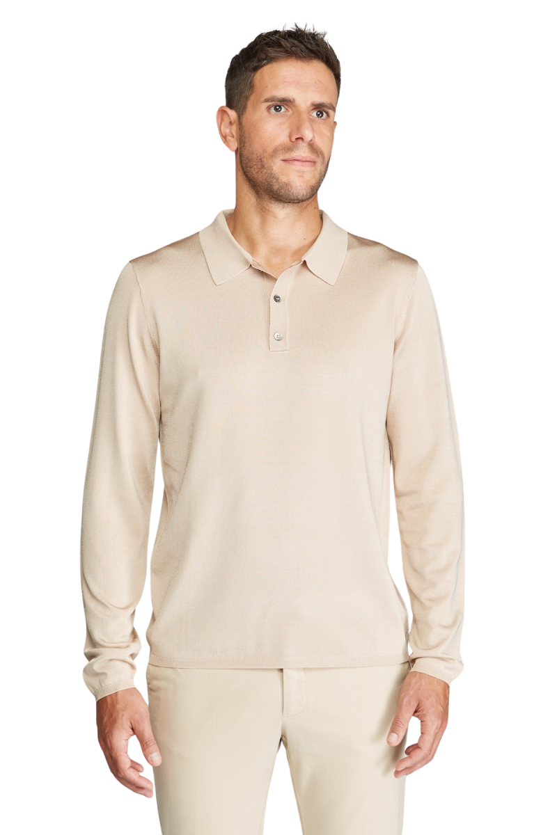 Polo Viscose manches longues