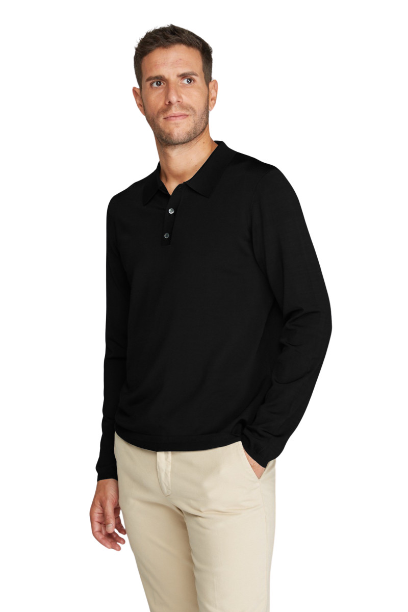 Polo Viscose manches longues