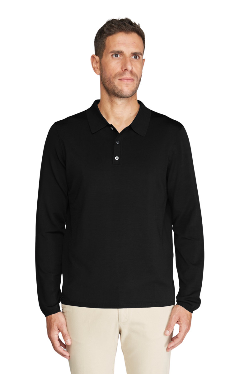 Polo Viscose manches longues
