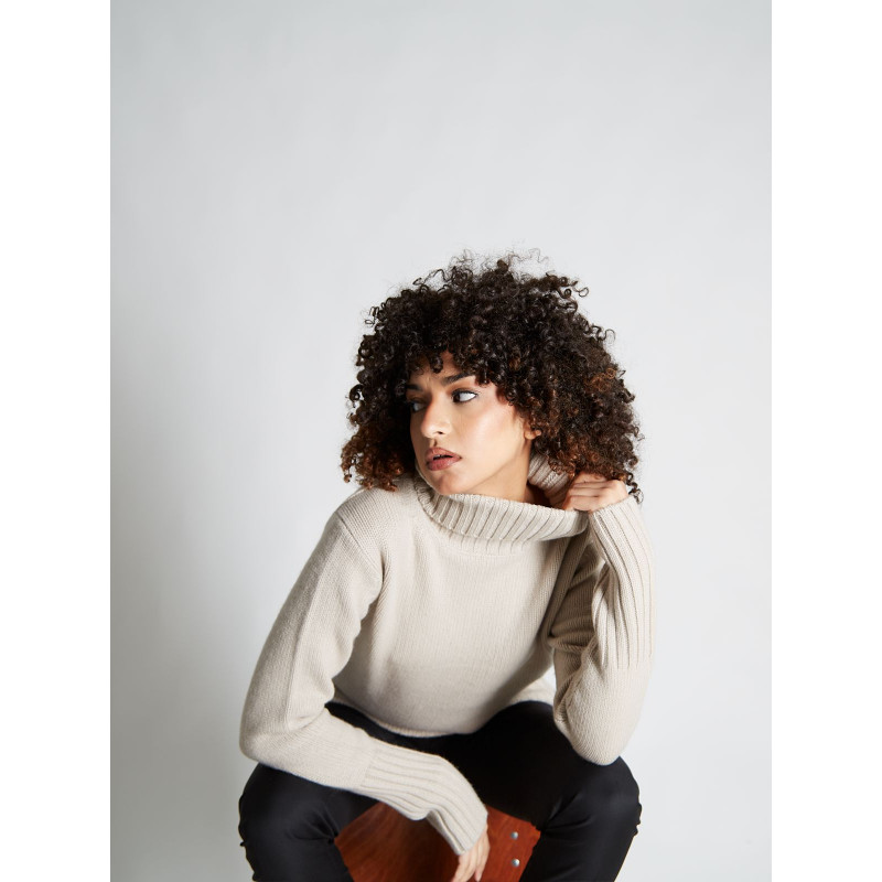 Sweater woman's turtle neck 100% cashmere