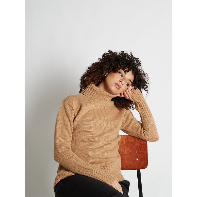 Sweater woman's turtle neck 100% cashmere