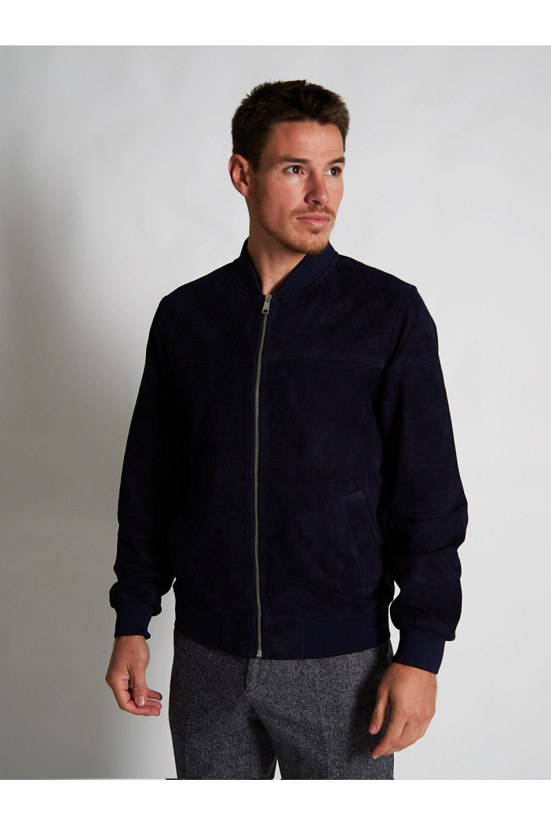 Blouson Teddy en daim