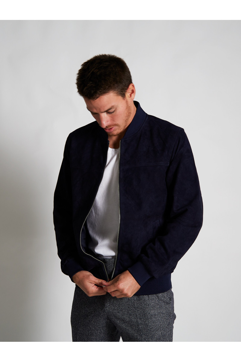 Blouson Teddy en daim