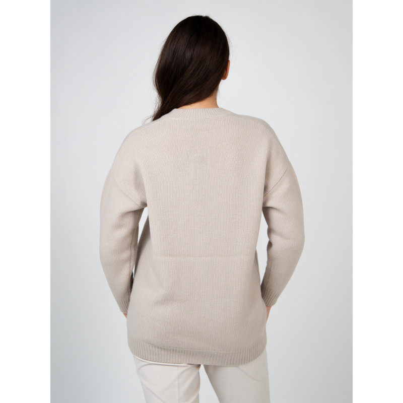 Sweater, women turtleneck cashmere and wool