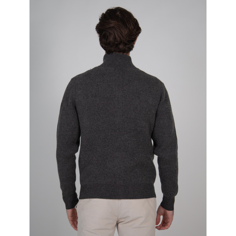 Mens sweater round neck 100% Merino Honeycomb