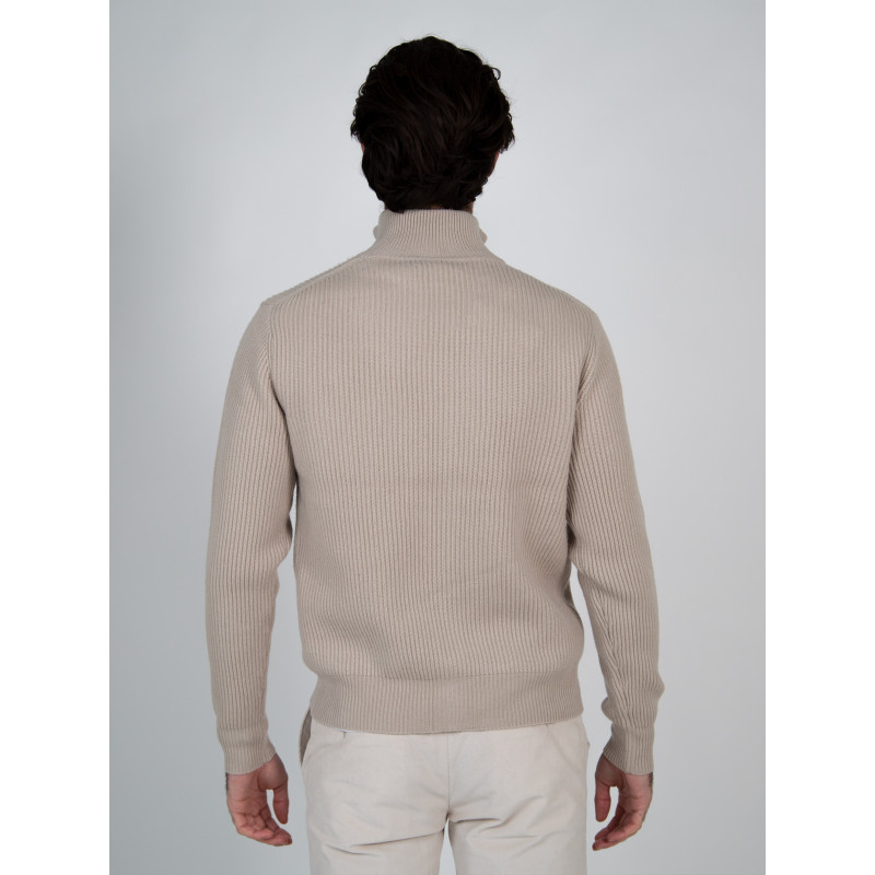 Mens sweater round neck 100% Merino Honeycomb