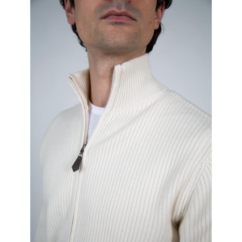 Mens sweater round neck 100% Merino Honeycomb