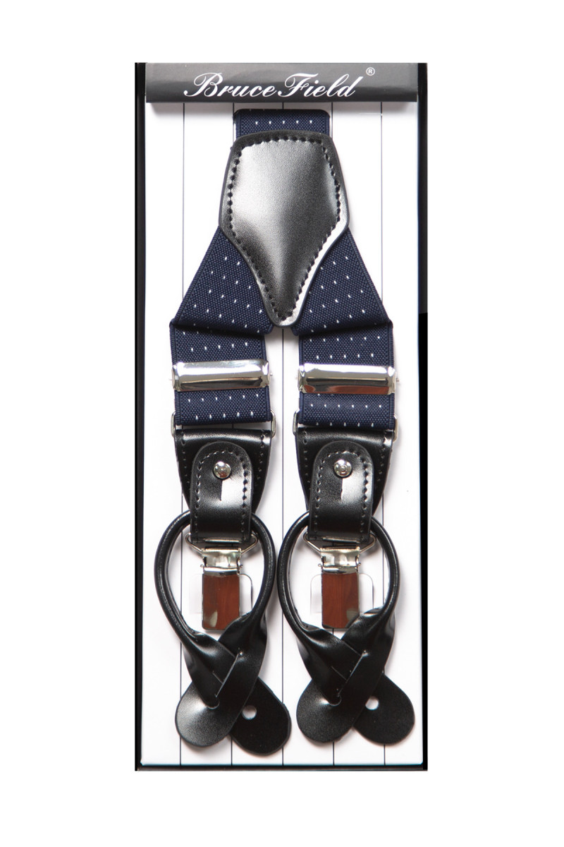 Bretelles élastiques côtelées bicolore