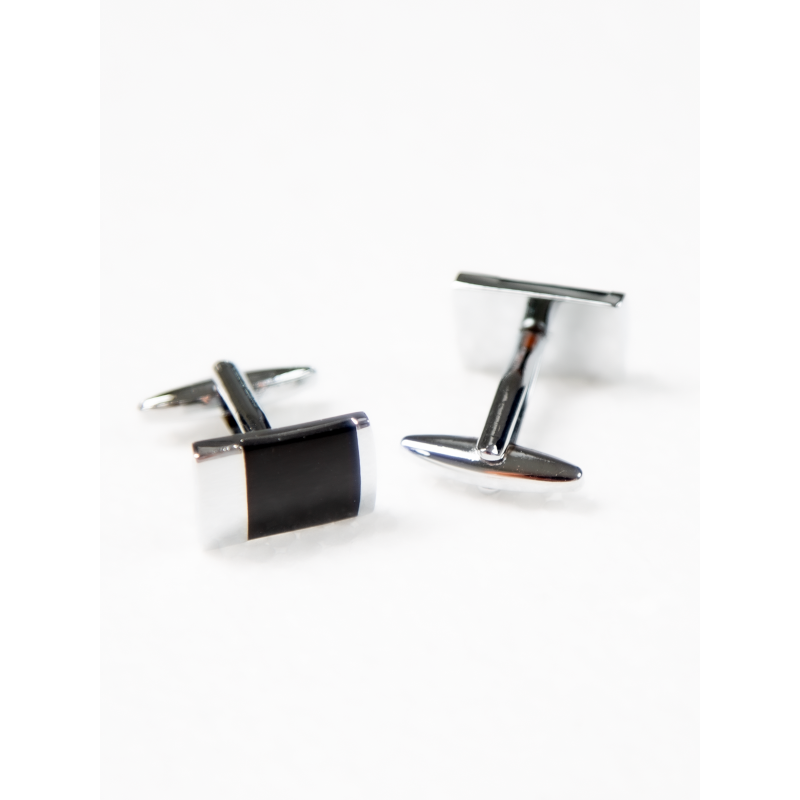 Bicolor Rectangular Cufflinks